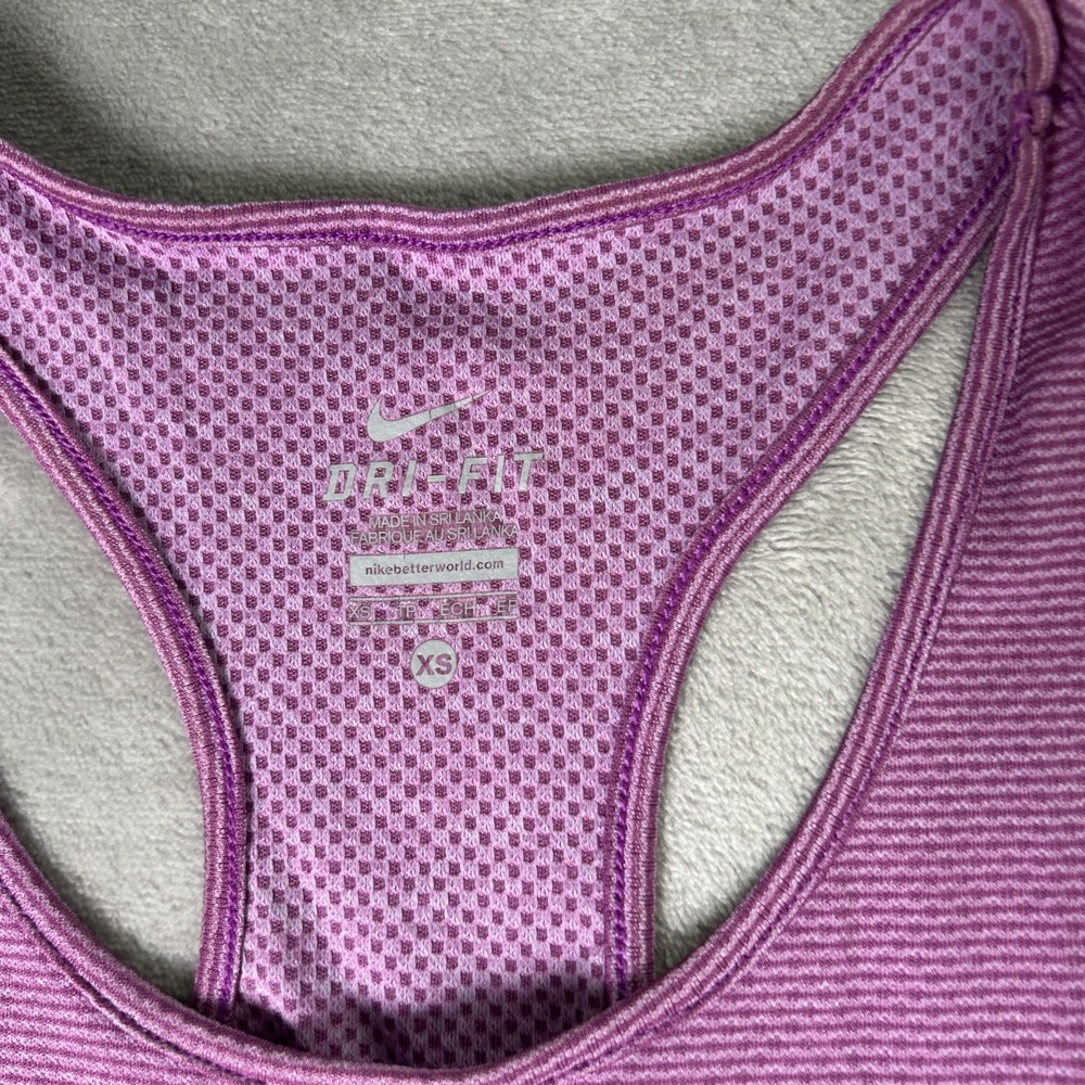 Nike Tank Top Women XS Purplel Dri Fit Lightweight Athletic - Picture 2 of 8